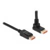 Delock DisplayPort Kabel Stecker gerade zu Stecker 90 grad Winkel oben gewinkelt 8K 60 Hz 3 m