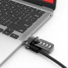 Compulocks Ledge Lock Adapter for MacBook Air M1 with Combination Cable Lock - Sicherheitsschlossadapter - mit Combo-Kabelschloss - Silber - für MacBook Air 13,3"