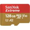 SanDisk Extreme - Flash-Speicherkarte (microSDXC-an-SD-Adapter inbegriffen) - 128 GB - A2 / Video Class V30 / UHS-I U3 / Class10 - microSDXC UHS-I