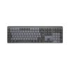 Logitech Master Series MX Mechanical - Tastatur - hinterleuchtet - kabellos - Bluetooth LE - AZERTY - Französisch - Tastenschalter: Tactile Quiet - Graphite