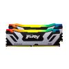 Kingston FURY Renegade RGB - DDR5 - Kit - 48 GB: 2 x 24 GB - DIMM 288-PIN - 8800 MT / s / PC5-70400 - CL42 - 1.4 V - taktunabhängig unbuffered - on-die ECC - Schwarz, Silber
