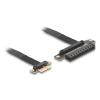 Delock Riser Karte PCI Express 3.0 x1 Stecker zu x8 Slot mit Kabel 30 cm