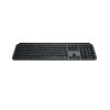 Logitech MX Keys S - Tastatur - hinterleuchtet - kabellos - Bluetooth LE - AZERTY - Belgien - Tastenschalter: Scissor-Key - Graphite