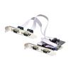 StarTech.com 4-Port Serial PCIe Card, Quad-Port PCI Express to RS232 / RS422 / RS485 (DB9) Serial Card, Low-Profile Bracket Incl., 16C1050 UART, TAA-Compliant, For Windows / Linux, TAA Compliant - Level-4 ESD Protection (PS74ADF-SERIAL-CARD) - Serieller A