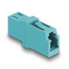 Delock - Netzwerkkoppler - LC Multi-Mode (W) zu LC Multi-Mode (W) - Glasfaser - Simplex - OM3 - Aquamarin (Packung mit 2)
