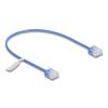 Delock RJ45 Netzwerkkabel Cat.6 UTP Ultra Slim 0,3 m blau mit kurzen Steckern