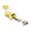 Delock - Serieller Adapter - DB-9 (W) schraubbar zu RJ-12 (M) - Gelb