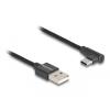 Delock - USB-Kabel - USB (M) zu 24 pin USB-C (M) gewinkelt - USB 2.0 - 1.5 A - 2 m - Schwarz