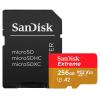 SanDisk Extreme PLUS - Flash-Speicherkarte (microSDXC-an-SD-Adapter inbegriffen) - 256 GB - A2 / Video Class V30 / UHS-I U3 / Class10 - microSDXC UHS-I