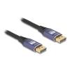 Delock DisplayPort Kabel 8K 60 Hz 5 m flieder Metall