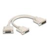 Delock - Serieller Splitter - DB-26 (M) zu DB-26 (W) - 30 cm - Daumenschrauben - beige