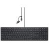 Dell Wired Collaboration Keyboard KB525C - Tastatur - USB, USB-C - QWERTZ - Deutsch - Schwarz - mit 3 Jahre Advanced Exchange-Service