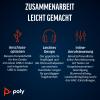 Poly Blackwire 8225 - Blackwire 8200 series - Headset - On-Ear - kabelgebunden - aktive Rauschunterdrückung - USB-C - Schwarz - Zertifiziert für Microsoft Teams, UC-zertifiziert