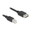 Delock USB 2.0 Kabel USB Typ-B Stecker zu EASY USB Typ-A Buchse 1 m