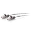 C2G 5ft (1.5m) Cat6a Snagless Unshielded (UTP) Slim Ethernet Network Patch Cable - Gray - Patch-Kabel - RJ-45 (M) zu RJ-45 (M) - 1.5 m - 4.8 mm - UTP - CAT 6a - geformt, ohne Haken, Ethernet-Support - Grau