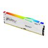 Kingston FURY Beast RGB - DDR5 - Modul - 16 GB - DIMM 288-PIN - 6000 MHz / PC5-48000 - CL36 - 1.35 V - ungepuffert - on-die ECC - weiß