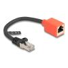 Delock RJ45 Geräteschutz Adapter Cat.6A S / FTP 20 cm (Break Away Adapter)