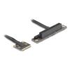 Delock Adapter Mini PCIe Stecker zu PCIe 3.0 x8 Slot 90 grad gewinkelt mit Kabel 20 cm