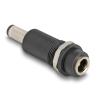 Delock - Adapter für Power Connector - Gleichstromstecker 5,5 x 2,5 mm (W) zu Gleichstromstecker 5,5 x 2,1 mm (M) - Schwarz