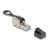 Delock - Netzwerkanschluss - Field Term RJ45 (M) Push / Pull zu LSA - CAT 6a