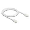 Delock RJ45 Netzwerkkabel Cat.6A Stecker zu Stecker mit robuster Rastnase Industrietauglich U / UTP Slim 3 m weiß