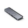 HyperDrive DUO PRO 7-in-2 - Dockingstation - für Tablet, Notebook, Laptop - USB-C x 2 - HDMI - 1GbE