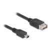 Delock USB 2.0 Kabel USB Typ Mini-B Stecker zu EASY USB Typ-A Buchse 0,2 m