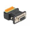 Delock - Serieller Adapter - 9-poliger Anschlussblock zu DB-9 (W) - Daumenschrauben - Schwarz